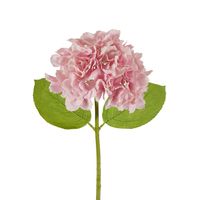 Hydrangea Stem Soft Touch 50cm Mid Pink