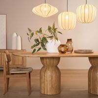 Olive Dining Round Table Natural - Base Only
