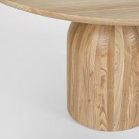 Olive Dining Round Table Natural - Base Only