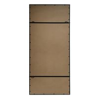 Morgan 12 Pane Rectangular Mirror Matt Black Finish