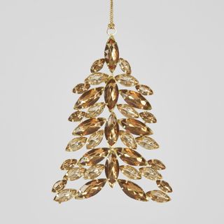 Chista Hanging Gemstone Ornament Brown