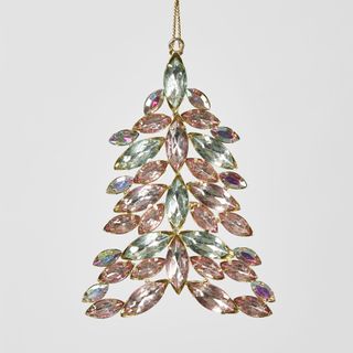 Chista Hanging Gemstone Ornament Pink Multi