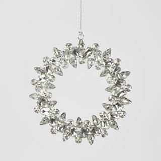 Vida Hanging Gemstone Ornament Silver