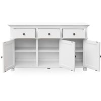 Sorrento 3 Door Hamptons 145cm Buffet White