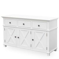 Sorrento 3 Door Hamptons 145cm Buffet White
