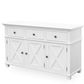 Sorrento White 3 Drawer Buffet