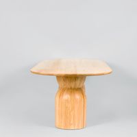 Olive Dining Table Top Oval  Natural