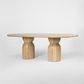 Olive Dining Table Top Oval  Natural