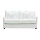 Slip Cover Only - Noosa Hamptons 2 Seat Sofa Beach W/White Piping