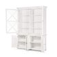 West Beach Large Glass Door Cabinet White