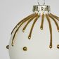 Gold Dot Round Glass Baubles (Set of 6)