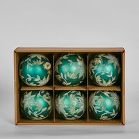 Tiffany Bloom Glass Baubles (Set of 6)