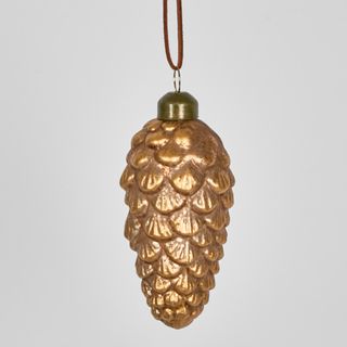 Bronze Age Glass Pinecone Baubles SML (Set of 6)