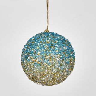 Ombre Glitter Bauble Blue