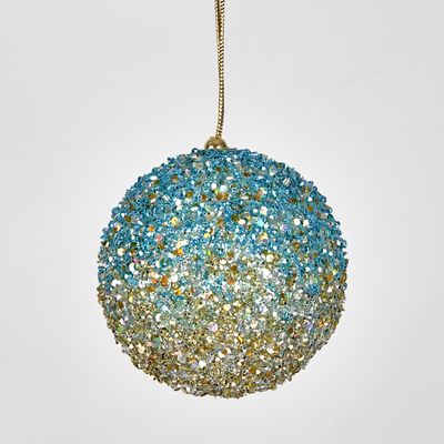 Ombre Glitter Bauble Blue