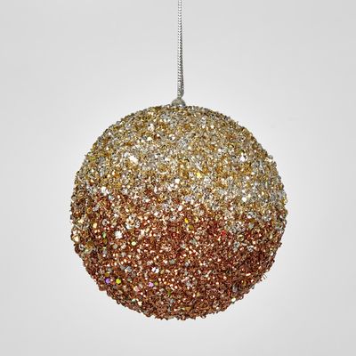 Ombre Glitter Bauble Bronze