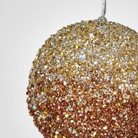 Ombre Glitter Bauble Bronze