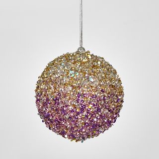 Ombre Glitter Bauble Pink
