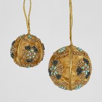 Inca Beaded Hanging Bauble SML