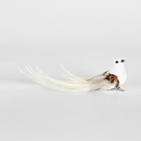 Burle Clip on Bird White (Set of 6)