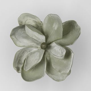 Grandiflora Clip On Velvet Magnolia Flower Green