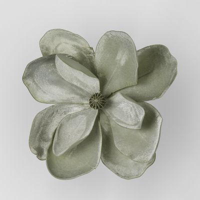 Grandiflora Clip On Velvet Magnolia Flower Green