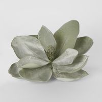 Grandiflora Clip On Velvet Magnolia Flower Green