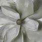 Grandiflora Clip On Velvet Magnolia Flower Green