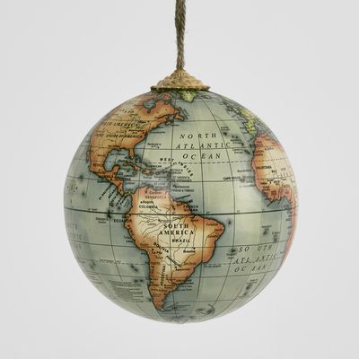 Green Hanging Globe Ornament