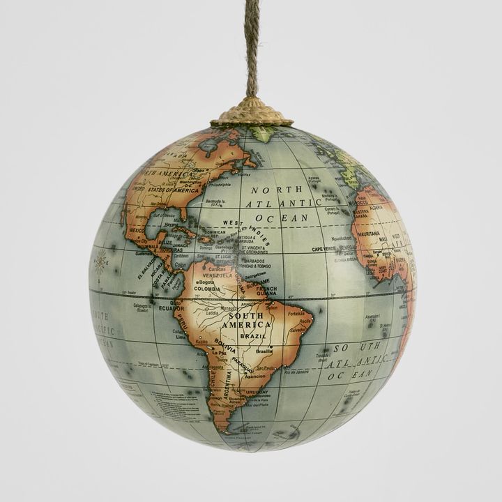 Green Hanging Globe Ornament