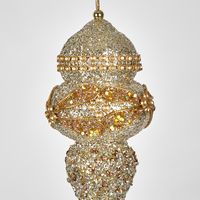 Glitter Finial Hanging Bauble