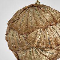 Ginko Leaf Bauble Champagne