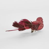 Stree Clip on Bird Burgundy (Set of 6)