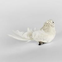 Flutter Clip on Bird White (Set of 6)