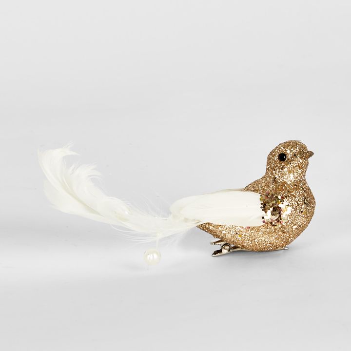 Zhelor Clip on Bird White (Set of 6)