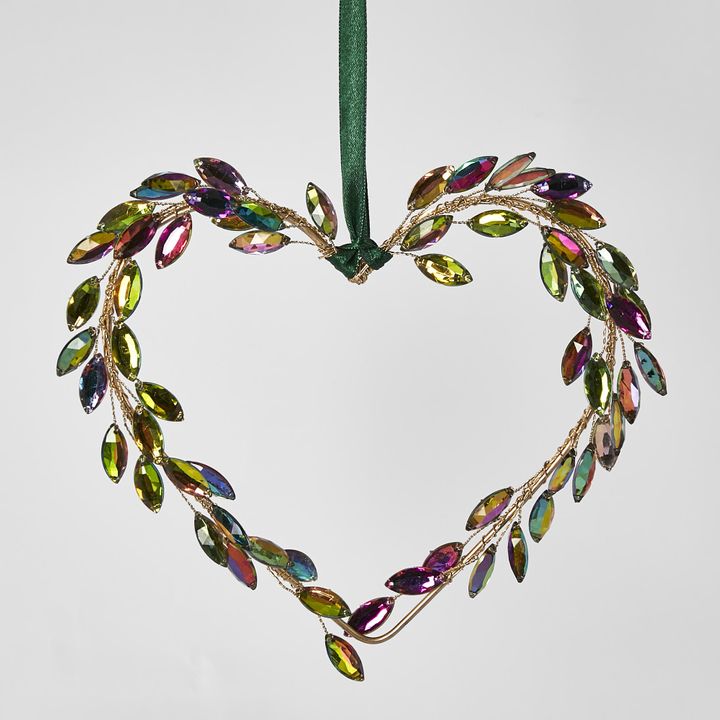 Crowne Gem Hanging Heart Ornament