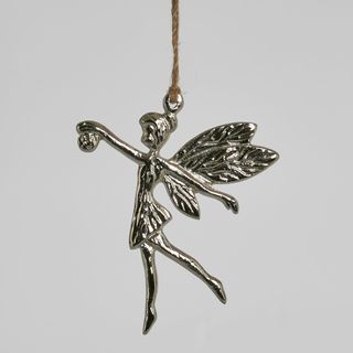 Fairy Hanging Ornament Silver