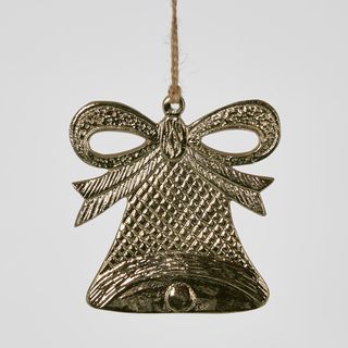 Hanging Bell Ornament Gold LGE