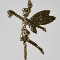 Fairy Hanging Ornament Gold