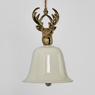 Stag Head Hanging Bell