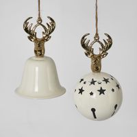 Stag Head Hanging Bell