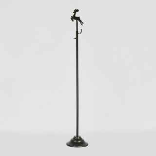 Deer Extendable Wreath Stand Black