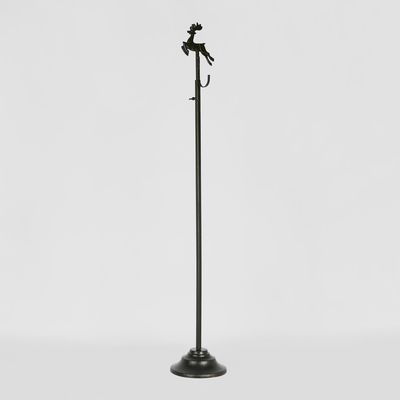 Deer Extendable Wreath Stand Black