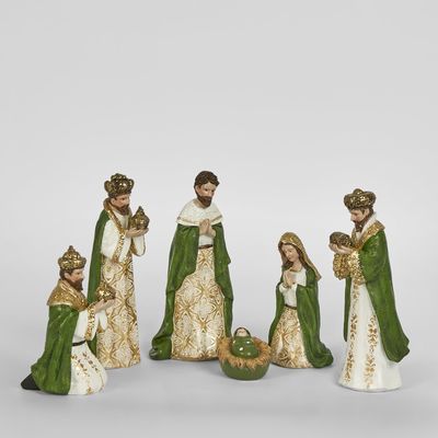 Greene Nativity Set (6 Pieces)