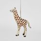 Mache Giraffe Hanging Ornament (Set of 4)