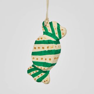 Mache Green Lolly Hanging Ornament