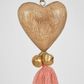 Kaygee Hanging Wooden Heart Pink