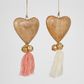 Kaygee Hanging Wooden Heart Pink