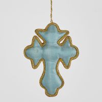 Gilded Hanging Cross Decoration