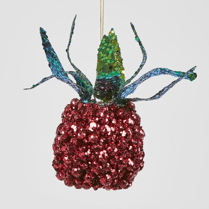 Shimmer Hanging Pineapple Red